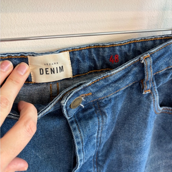 Sezane Denim Straight Leg Jeans Size 16 or 48 - Picture 6 of 9
